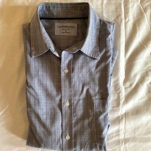 Croft & Barrow Large Gray Striped Shirt
